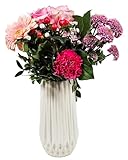 Dimensions : diamètre 8,50 cm, hauteur 20 cm, ouverture du vase : diamètre 6,80 cm, poids : 660 g