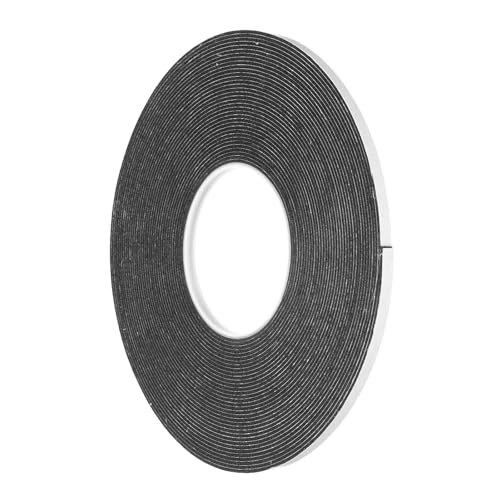 Image of uxcell 1pcs Rolls Double Sided Foam Tape Removeable PE Sponge Mounting Tape Strong Adhesive Tape Strips(Black, 50ft x 1 /4 inch x 1 /16 inch) for Home Paint Wall Hanging Poster Decor