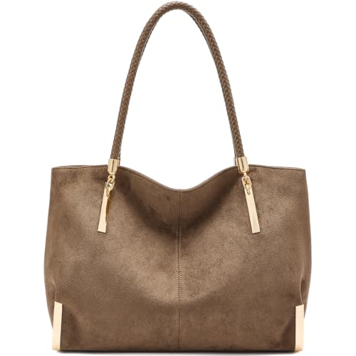 Image of FOXLOVER Large Capacity Tote Handbags for Women, Women's Top-handle Bags Fashion Shoulder Bags Purses Minimalist design