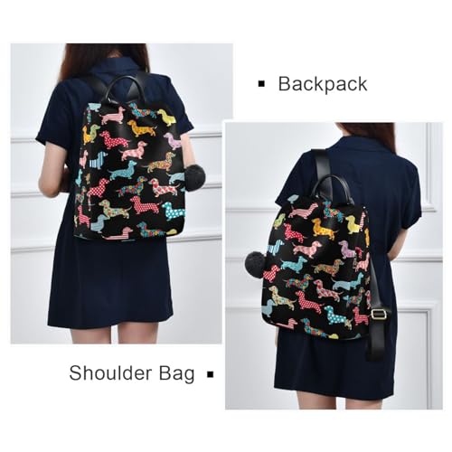 Sac à dos teckel noir antivol chic fermeture éclair arrière - 7