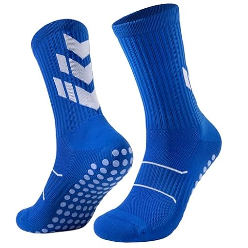 Niolaosen Calcetines Antideslizantes Hombre Mujer Niño, Medias Antideslizantes Futbol，Calcetines Deporte Cotton Breathable and Non Slip, Suitable para Baloncesto, Yoga y Running, 43-46, Azul | Ya disponible en tu tienda friki favorita! En mundofriki.es!