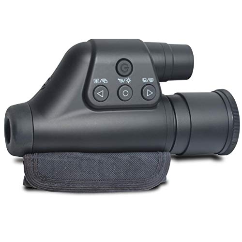 Night Owl Optics Night Scope, 3-Power Night Vision Monocular Camera For Image, Video Capture, 3X Magnification 6X Digital Zoom, Powerful Infrared Illuminator, Black #TOP3