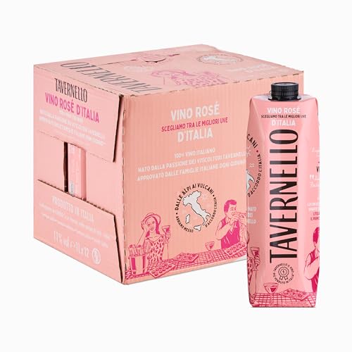 Tavernello Classico Vino Rosato d'Italia, Gusto Armonico ed Equilibrato, 11%