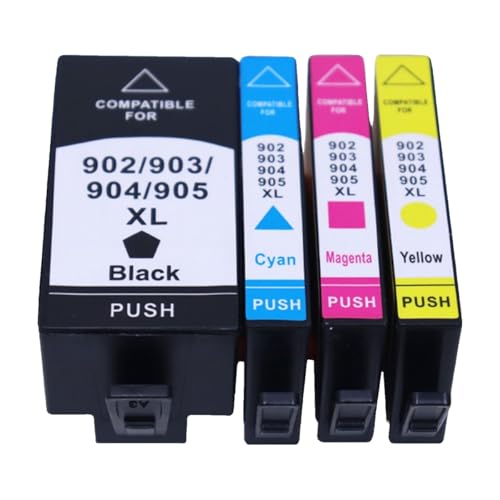 Cartouche 904XL jaune compatible OfficeJet Pro 6970 consommable jet d'encre 908XL