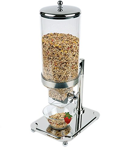 Dispenser professionale per cereali "Classic" in policarbonato, acciaio inossidabile e silicone, 35 x 26,5 x 68 cm, capacità: 8 litri | Sun
