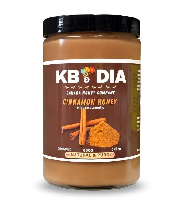 Miel con Canela KB & DIA 500 g pura y sin procesar miniatura 1