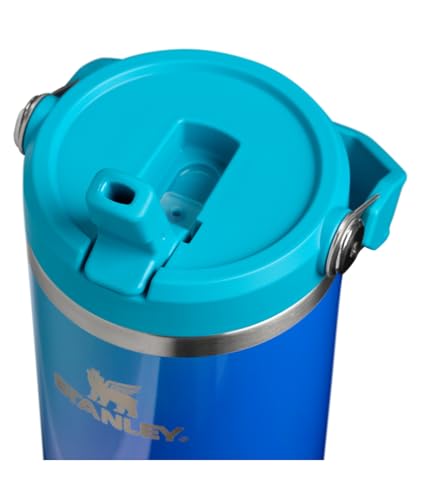 Image of STANLEY IceFlow 2.0 Flip Straw Tumbler with Handle 30 oz | Twist On Lid and Flip Up Straw | Leakproof Water Bottle | Insulated Stainless Steel | BPA-Free | Sea Glass Aura