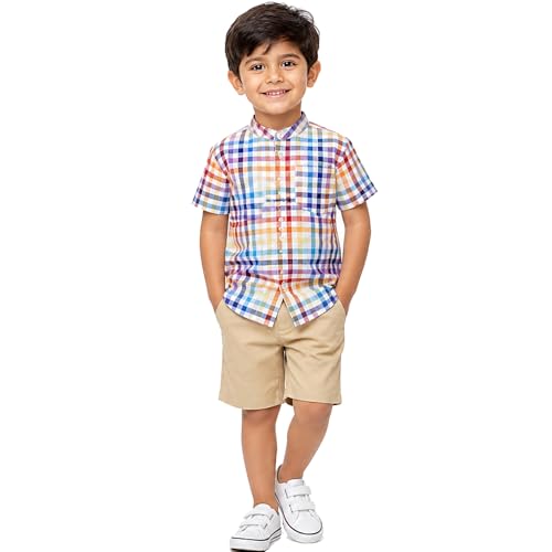 Image of Boys Half Sleeves Cotton Shirts