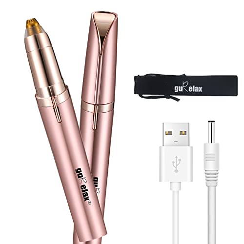 Gurelax Augenbrauenentferner für Frauen, schmerzloser Augenbrauenhaarschneider mit LED-Licht, Augenbrauenformer, Rasierer, wiederaufladbarer Augenbrauen-Epilierer der nächsten Generation Cover