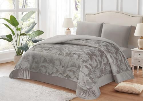 Generico Trapunta Matrimoniale Invernale Beatrice 260x270 cm – Velluto Cinigliato Morbido e Caldo – Imbottita 350 gr/m² – Made in Italy – Colori Eleganti – Letto Matrimoniale (Tortora)