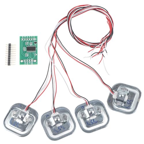4 Pièces Kit de Capteurs de Pondération 50kg Cellule de Charge HX711 Jauge de Contrainte de Charge en Demi-Pont