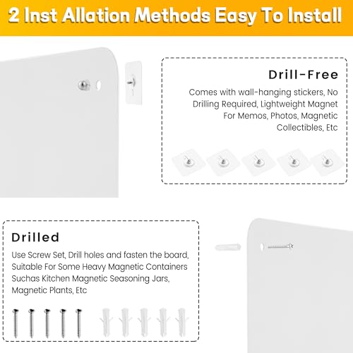 Poplopp POPLOPP-CB-001 Magnetic Board For Wall For Magnets, Refrigerator, Cubicle, Cabinet. 17.7 Inch X 11.8 Inch Magnetic Bulletin Board thumb #3