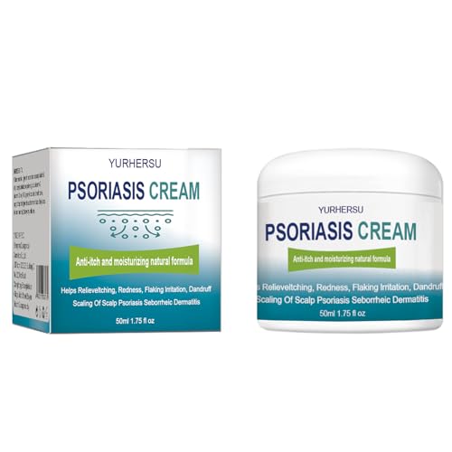 YURHERSU Psoriasis Cream Anti-Itch Helps Relieveitching Redness Flaking Irritation Dandruff ...