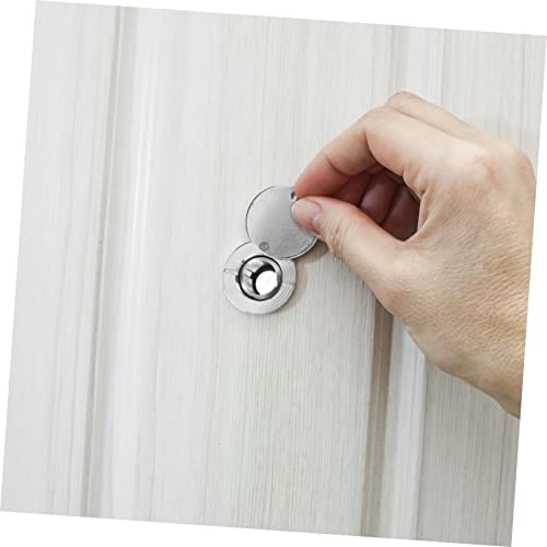 LIFKOME Mirilla de puerta en acero inoxidable con cubierta de privacidad, visor de puerta de seguridad, fácil de instalar miniatura 2