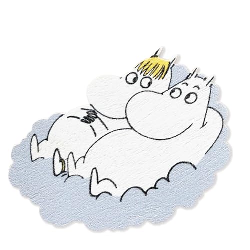 Aprilmai 木製マグネット ムーミンとスノークのおじょうさん 青い雲 APM100174