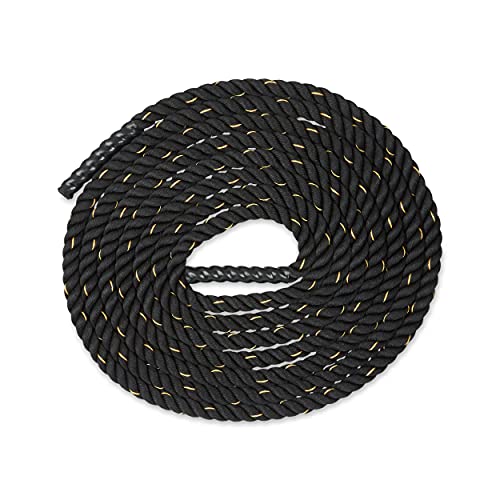 Amazon Basics 1.5 Inch Heavy Exercise Training Workout Battle Rope - 344 x 1.5 Inch, Black