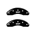 MGP 28163SMGPBK Caliper Covers-Gloss Black, Front and Rear: MGP Logo