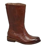  Felmini - Damen Schuhe - Verlieben GREDO 1012 - Cowboy & Biker Stiefel - Echtes Leder - Braun - 38 EU Size