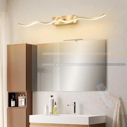Lámpara de espejo baño regulable con mando a distancia para maquillaje