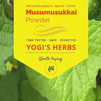 YOGIS HERBS Musumusukkai Powder Mukia maderaspatana - Traditional Digestive & Respiratory Support - Herbal Supplement for Overall Wellness