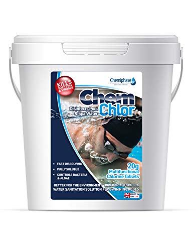 1 Kg Multifunctional Chlorine Tablets 20g - Swimming Pool, Hot Tub, Spa Chlorine