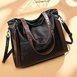 SECWL Bolso de Mano Informal de Gran Capacidad para Mujer, Bolso de Hombro de Lujo para Mujer, Bolso Cruzado de Cuero Vintage para Mujer