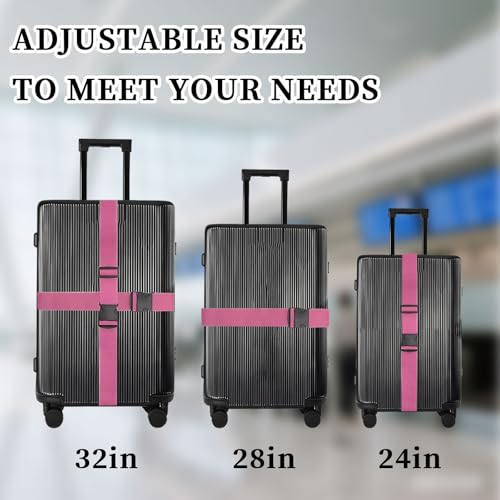 Personalized Luggage Straps with Name for Suitcases Custom Adjustable Luggage Band with Quick Release Buckle 2" W Travel Strap Travel Accessories Gifts for Traveler Businessman Holiday2