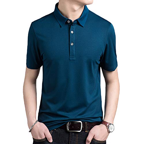 Polo homme coupe décontractée bleu m - Vêtement quotidien confortable