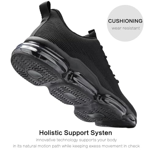 Image of Mens Running Shoes Air Low Top Comfort Walking Lace Up Sneakers Breathable Fashion Tennis Sport Gym Fitness Cross Trainers