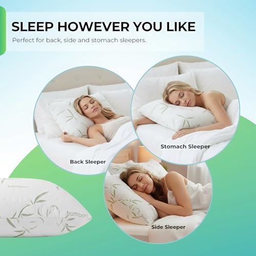 Almohada de espuma viscoelástica ajustable tamaño Queen miniatura 4