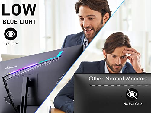 Memzuoix 27-Inch Qhd Gaming Monitor 165Hz, Ips Pc Monitor With Rainbow Lights, 1Ms, 99% Srgb, Freesync G-Sync Compatible, Eye Care, Vesa Mountable, Hdmi, Displayport And Speakers, Black #TOP6