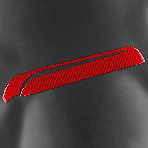 Airspeed Carbon Fiber Car Co-Pilot Dashboard Strip Cover Sticker Interior Console Dash Panel Sticker Trim For Dodge Durango 2011-2020 Accessories, Red #TOP5