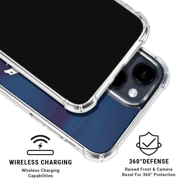 Skinit Clear Phone Case Compatible with iPhone 14 - Officially Licensed NFL Denver Broncos Design