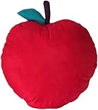 SCKUBMF Cute Fruit Shaped Stuffed Pillow, Red Apple Shape Pillows, Fruit Stuffed Plush Decorative Cushion for Bedroom Sofa Chair Bedroom Sofa Chair Pillows (Red Apple)