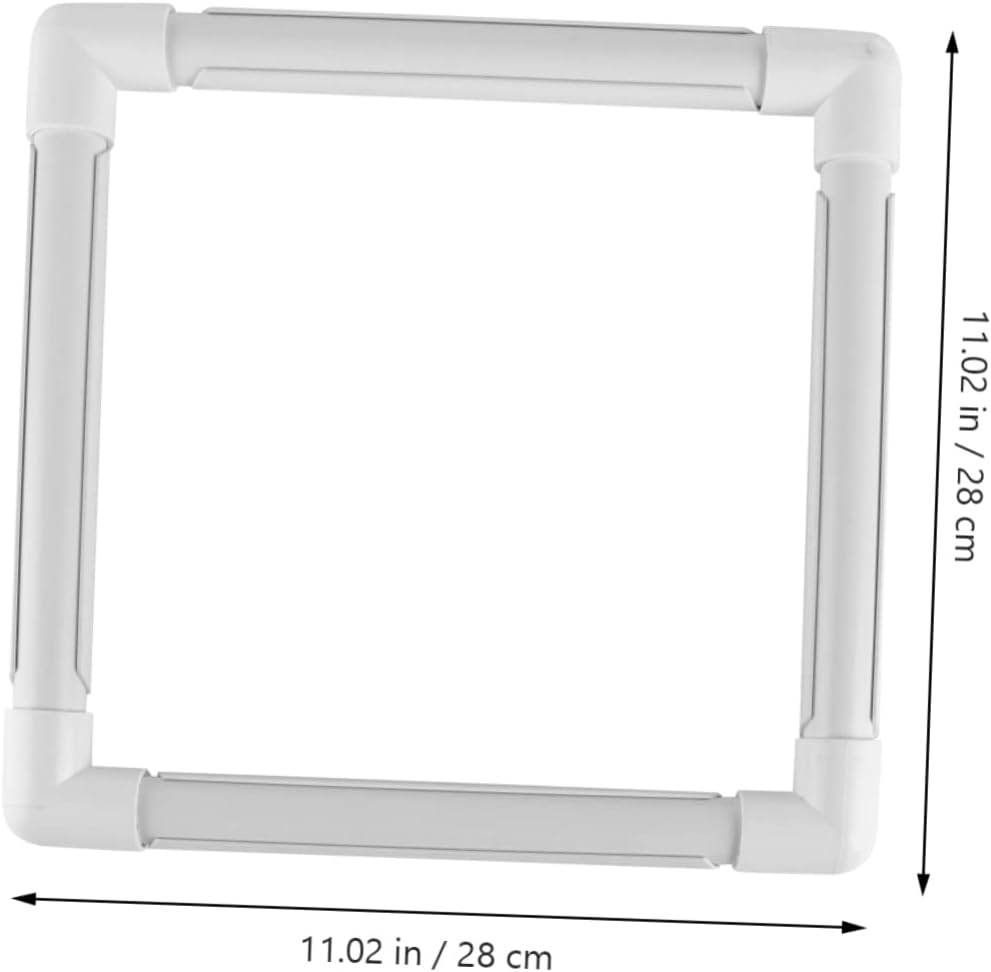 Gogogmee Square Clip Frame for Embroidery Cross Stitch DIY Hoop Frame Embroidery Rack Clamp Lightweight Tool