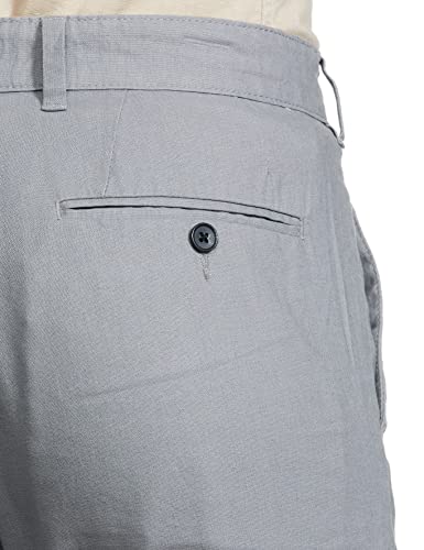 Image of Marks & Spencer Regular Fit Linen Rich Chino Trousers