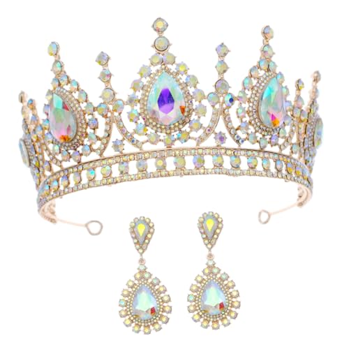 Boucles d'oreilles Crown and Drop Sents de Bijoux Uniques pendants femmes