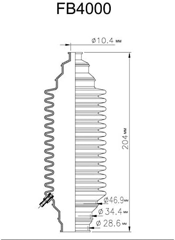 Miniatura 2 de Flexx Boot FB4000 - Bota universal de repuesto para cremallera y piñón