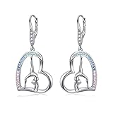 POPKIMI Gymnastics Earrings Gymnastics Gifts for Girl 925 Sterling Silver Gymnastics Dangle Earring