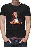t shirt personnalisé Générique T Shirt personnalisé Chanteur Michel sardou N070 Noir (Noir, L)