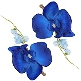 Ciieeo 2 Stück Künstliche Blumen Boutonnière für Bräutigam und Trauzeugen Blaue Ansteckblume aus Langlebigem Material Hochzeits Accessoire für Anzug und Festliche Anlässe