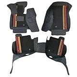 Per La Serie 5 10-16 F07 Larghezza Carreggiata Sedile Conducente 42 Cm/16,54 Pollici Tappetino Auto Nero A Copertura Totale A Doppio Strato Cuscinetti antiscivolo e resistenti