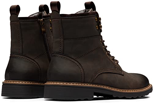 Image of Vostey Mens Boots Motorcycle Casual Boots for Men Zipper Fashion Chukka Boots Mens
