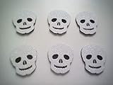  Adornos de halloween calaveras de goma eva brillante. 4,5 x 4,4 cm Silvys handmade