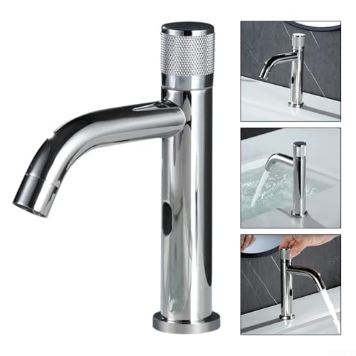 Grifo de baño de inducción inoxidable 304, monomando de agua fría con sensor 3