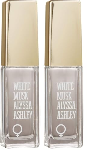 ALYSSA ASHLEY Musk White Eau De Toilette Vapo., One size, 25 ml (Paquete de 2)