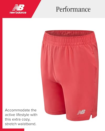 Image of New Balance Boys Shorts Set - 2 Piece Active Performance Athletic Shirt and Basketball Gym Shorts with Pockets