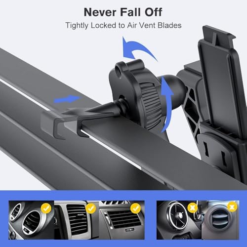 OHLPRO iPad Holder for Car, 360° Rotating Adjustable Car Tablet Holder, Dashboard Windshield Tablet Car Mount Suction Cup, Car Air Vent Mount for iPad/iPad Mini/Samsung Galaxy Size 7"- 11" Tablets