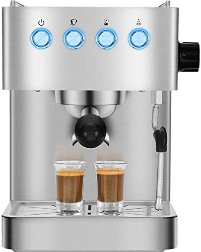 Kaffeemaschine Kaffeemaschine Home Italienische Manuelle Espressomaschine, Edelstahl Silent Operation Pumpe und Filter für Haus und Büro, für Cappuccino, Latte und Moch Interessant, HUANGHAIQIU