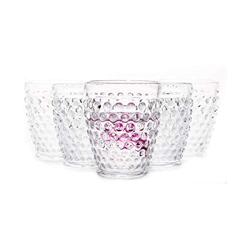 Image of Hobnail Glass Tumblers, Set of 6 - 10 oz.